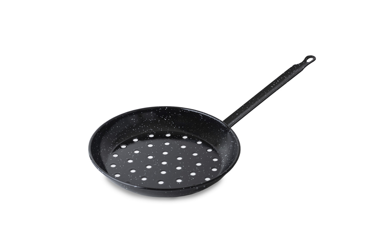 enameled steel pan for chestnuts