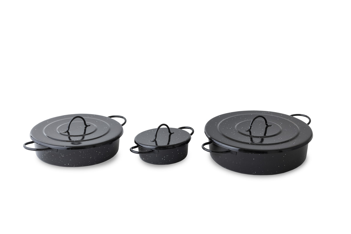 enameled steel dish lids